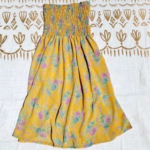 Yellow Floral Dress | (S)